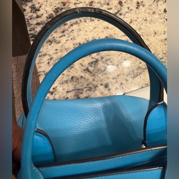 Authentic Coach Blue Swagger Bag - Picture 7 of 11